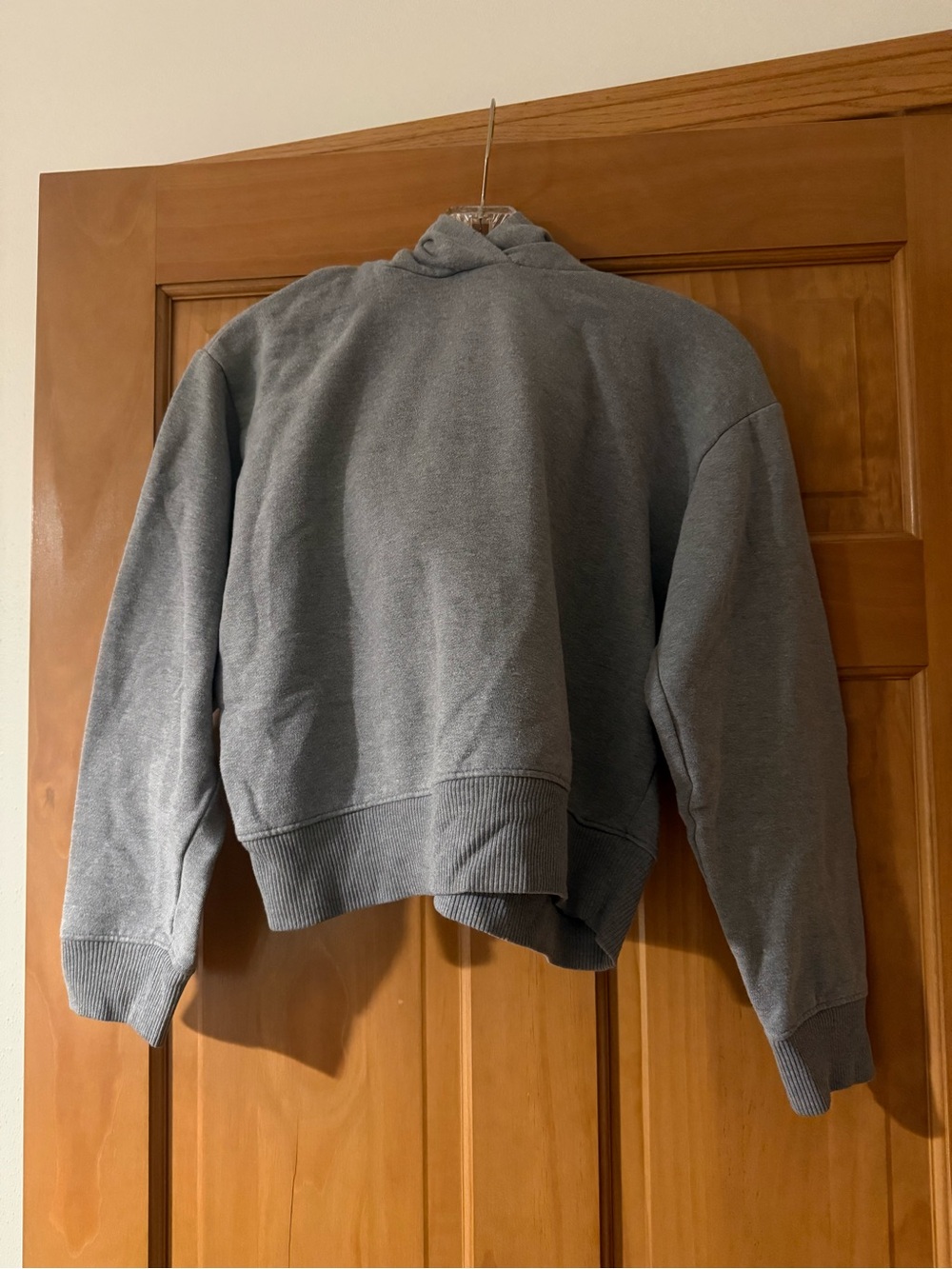 Classic Gray Cropped Hoodie